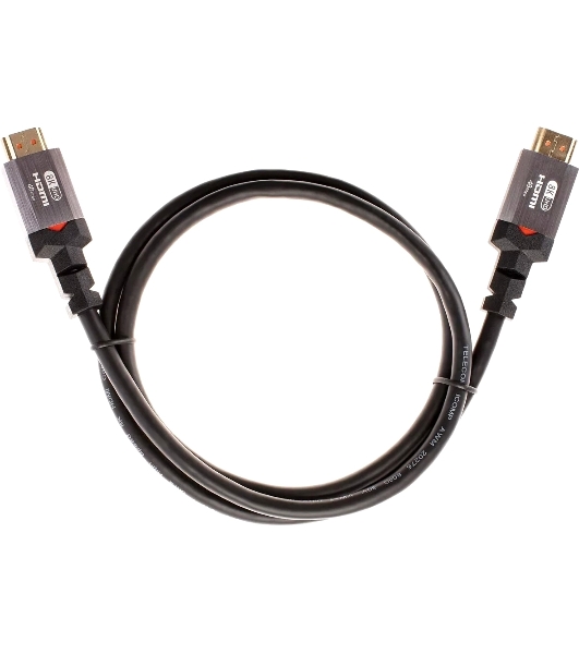 Кабель Telecom TCG365-1M HDMI 19M/M,ver. 2.1, 8K@60 Hz 1m метал разъемы, Telecom TCG365-1M