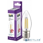 Лампа светодиодная IEK LLF-C35-7-230-40-E27-CL филаментная 360° 7Вт C35 свеча 4000К E27 230В прозр., фото2