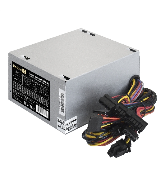 Блок питания ExeGate UN800, 800W, (ATX, SC, 12cm fan, 24pin, 2x(4+4)pin, 2xPCI-E, 5xSATA, 3xIDE, кабель 220V 1,8м с защитой от выдергивания)