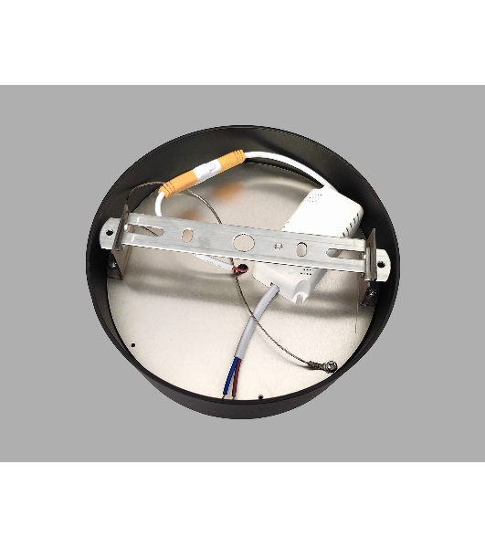 Потолочный светодиодный светильник Ambrella light FV5522 BK черный LED 26W 4200K D220*58 (Без ПДУ)