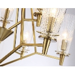 Светильник Ambrella light TR3233/6+3 BS/FR латунь/белый матовый E14*9 max 40W D730*720, фото4