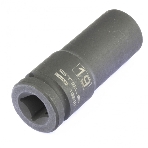 Головка ударная удлиненная шестигранная Stels 19 мм, 1/2', CrMo, фото 1