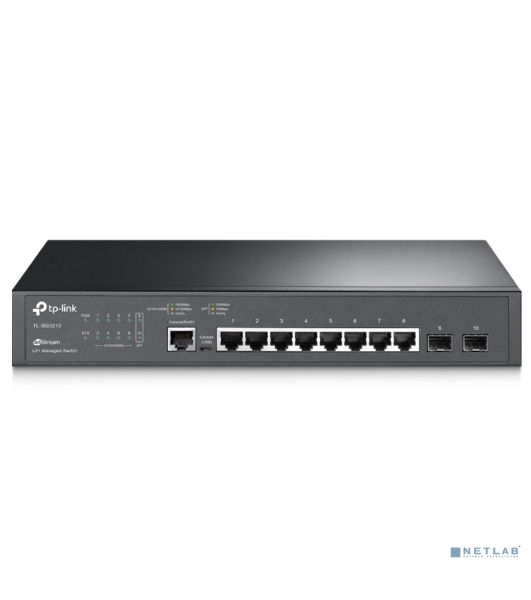 Коммутатор TP-Link SMB TL-SG3210 JetStream 8-Port Gigabit L2 Lite Managed Switch with 2 SFP Slots