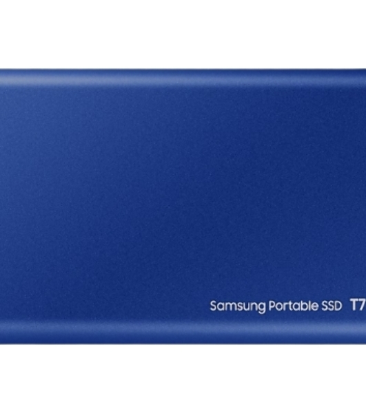 Внешний SSD Samsung T7, 2TB, USB 3.2 Gen 2 Type-C, R/W 1050/1000, синий
