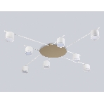 Потолочный светильник Ambrella light FL51759/8 WH/GD белый/золото GX53/8 max 12W 870*870*95, фото4