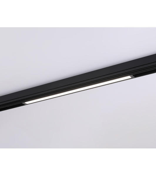 Управляемый светодиодный светильник для шинопровода Magnetic Ambrella light GL1292 BK черный IP20 24W 3000K-6400K 220V 120° 562*25*42 (Без ПДУ)