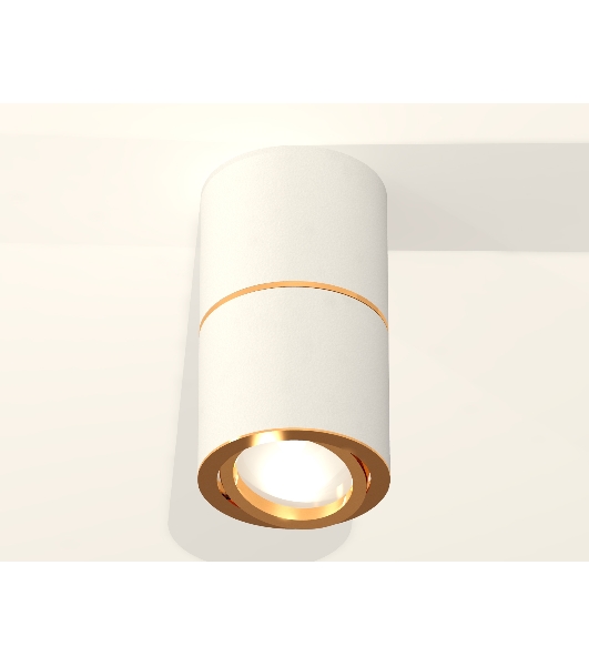 Светильник Ambrella Light XS7401200 SWH/PYG белый песок/золото желтое полированное MR16 GU5.3 (C7401, A2072, C7401, N7004)