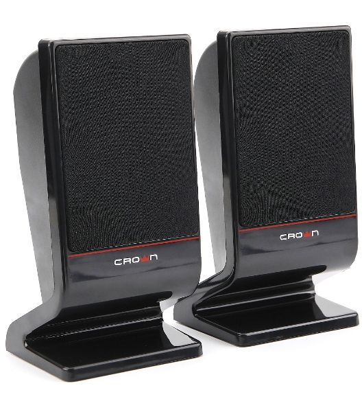 Колонки Crown CMS-601 чёрный, 2.0, 6 Вт, AUX
