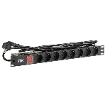 Блок распределения питания ITK PH12-8D1-P гор.размещ. 8xSchuko базовые 16A Schuko 2м, фото2