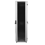 Шкаф телекоммуникационный напольный ЦМО ШТК-М, IP20, 42U, 2030х800х1000 мм (ВхШхГ), дверь: тонированное стекло, черный, фото 1