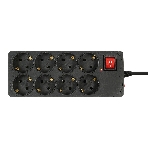 Сетевой фильтр Buro 800SH-3-B 3 м, 8 розеток, черный, коробка, фото4