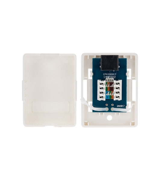 Розетка компьютерная внешняя Rexant 1-порт RJ-45 (8P8C), UTP неэкранированная, категория 6