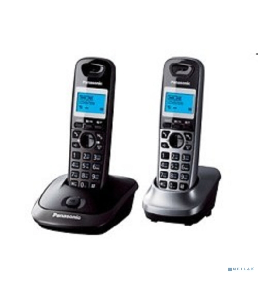 Телефон беспроводной (DECT) Panasonic KX-TG2512RU2 Доп трубка в комплекте, АОН, Caller ID, спикерфон, полифония