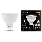 Лампа светодиодная Gauss Black 7Вт цок.:GU5.3 рефлек. 220B 3000K св.свеч.бел.теп. MR16 (упак.:10шт) (101505107), фото3