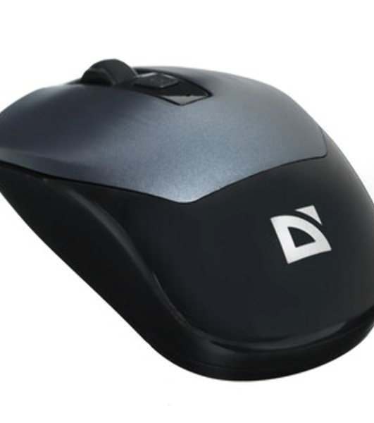 Мышь беспроводная Defender Wave MM-995 серебристый, 1600 dpi, радиоканал, USB, кнопки - 4
