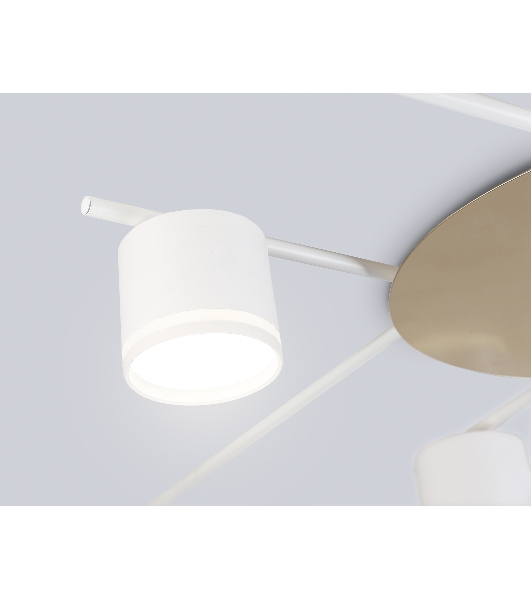 Потолочный светильник Ambrella light FL51759/8 WH/GD белый/золото GX53/8 max 12W 870*870*95