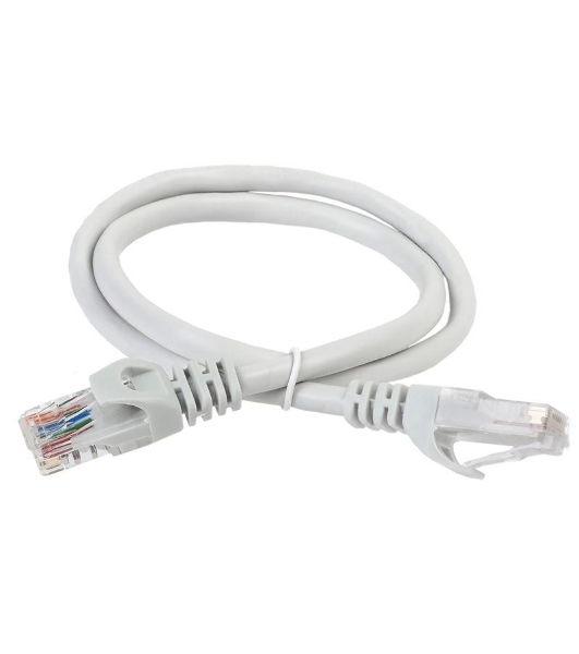 Коммутационный шнур (патч-корд) ITK PC01-C5EUL-05M, кат.5Е UTP, LSZH, 0,5м, серый