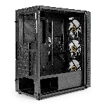 Компьютерный корпус Miditower ExeGate EVO-5001A (ATX, без БП, 2хUSB+1хUSB 3.0+HD Audio, черный, 3 вент.12см с RGb подсветкой, боковая панель - закаленное стекло), фото12