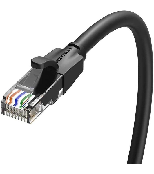 Патч-корд Vention прямой UTP cat.6, RJ45 - 8м. черный