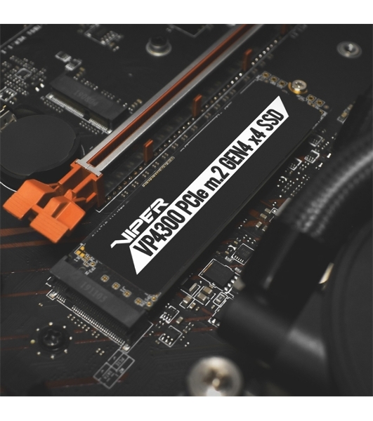 Накопитель SSD Patriot Viper VP4300, 1Tb, PCIe 4.0 x4, M.2 2280, NVMe, R/W 7400/5500, с радиатором