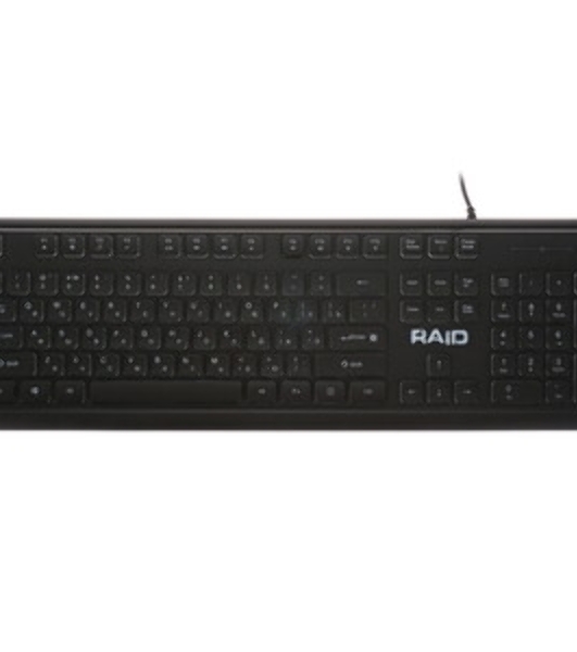 Клавиатура проводная Defender Raid GK-778DL, USB, черный