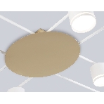 Потолочный светильник Ambrella light FL51759/8 WH/GD белый/золото GX53/8 max 12W 870*870*95, фото 1
