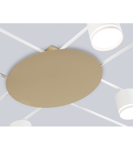 Потолочный светильник Ambrella light FL51759/8 WH/GD белый/золото GX53/8 max 12W 870*870*95