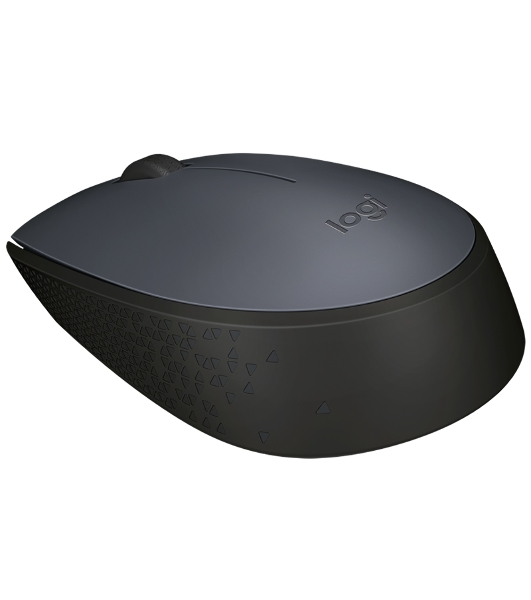 Мышь беспроводная Logitech M170 черный/темно-серый, 1000 dpi, радиоканал, USB, кнопки - 3