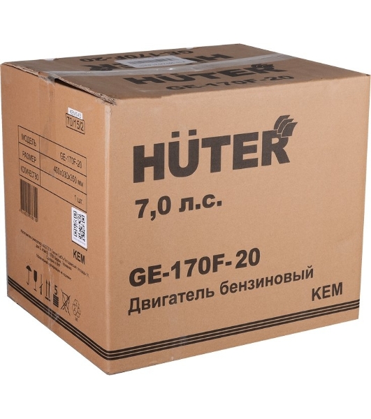 Двигатель бензиновый HUTER GE-170F-20