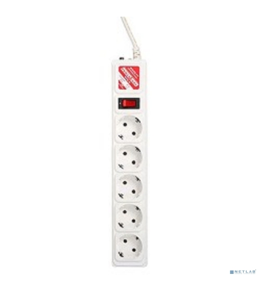 Сетевой фильтр Powercube SPG-B-15-WHITE 5 м, 5 розеток, белый, коробка