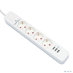Сетевой фильтр Гарнизон 2.0 Мультипорт EPS-4-U3-W-2, 4 р, 10А, 3xUSB, 2 м, ур.защиты 2+, белый, пакет, фото16