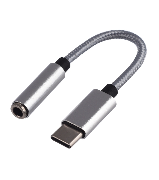 Адаптер GoPower Jack3.5мм(F)-TYPE-C(M) 00-00027481 0.1M белый