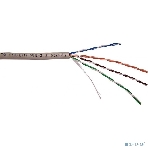 Кабель информационный LANMASTER NM-UTP5E4PR-CCA cat.5е U/UTP не экранированный 4X2 PVC внутренний 305м серый, фото3