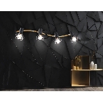Светильник Ambrella light TR8658/4 BK/GD черный/золото E14/4 max 60W 750*100*185, фото3