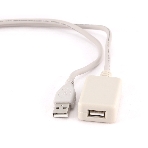 Кабель Gembird USB 2.0 удлинительный, активный 4.8м AM/AF, черный, фото12