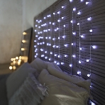 Гирлянда Neon-night 'Светодиодный Дождь' 1,5x1,5 м, с насадками шарики, свечение с динамикой, прозрачный провод, 230 В, диоды белый, фото3