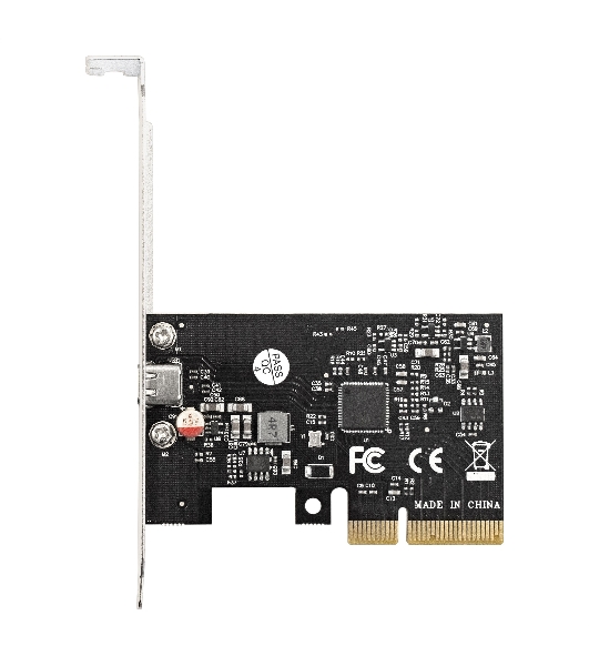 Контроллер ExeGate EXE-321 EX293839RUS (PCI-E x4 v3.0, 20Gbps (USB3.2 GEN2x2) Type-C ext., ASMedia Chipset ASM3242)