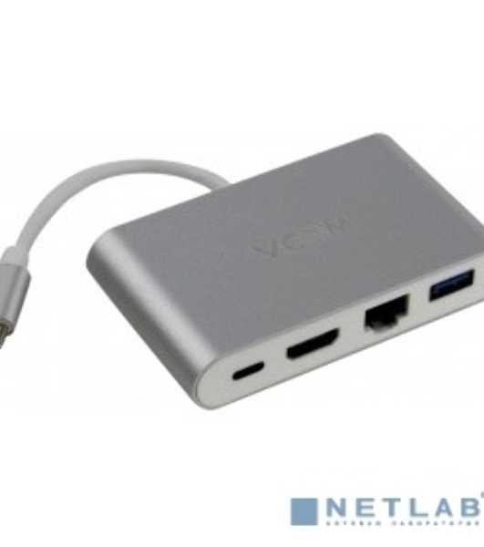 Кабель-адаптер USB3.1 Type-CM-->HDMI+USB3.0+RJ45+PD charging VCOM