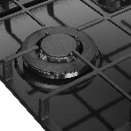 Газовая варочная панель Monsher, газ, High-Tech, 44 см, автоматический электроподжиг, газ-контроль, форсунки под сжиженый газ, SABAF конфорки, чугунные решетки, черный, фото2