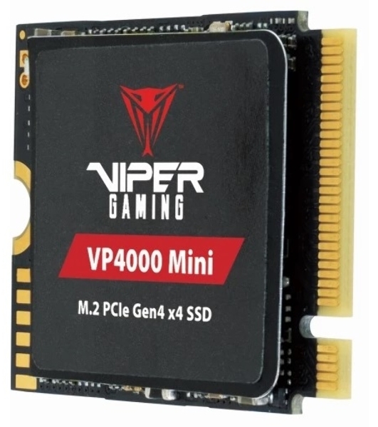 Накопитель SSD Patriot VP4000 Mini, 1Tb, PCIe 4.0 x4, M.2 2230, NVMe, R/W 5000/3500, с радиатором
