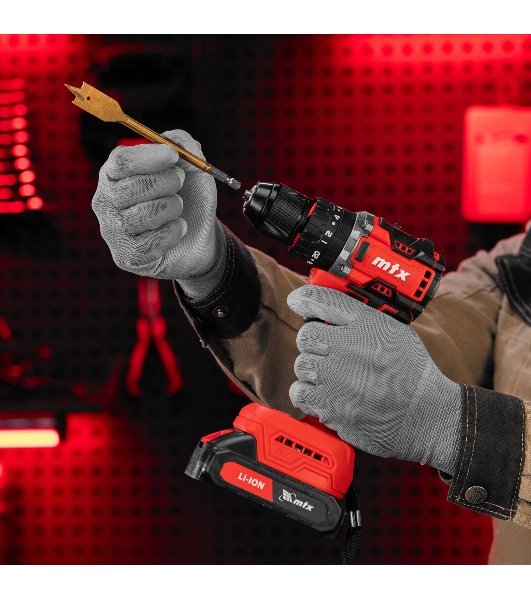Дрель-шуруповерт MTX CIDS-BL-20, 20 В, 2 Ач, 60 Нм, бесщеточный, ударный