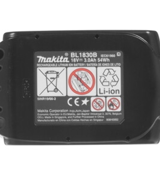 Аккумулятор для Makita (p/n: 194205-3, BL1830) 3.0Ah 18V Li-Ion