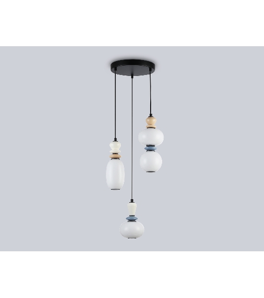 Светильник Ambrella light LH53143/3 BK/WH черный/белый 19W 3000K D330*1630