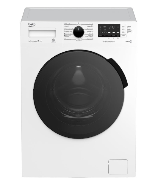 Стиральная машина Beko RSPE78612W белый, загрузка фронтальная 7 кг, 1200 об/мин., класс: А