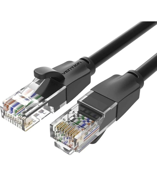 Патч-корд Vention прямой UTP cat.6, RJ45 - 10м. черный