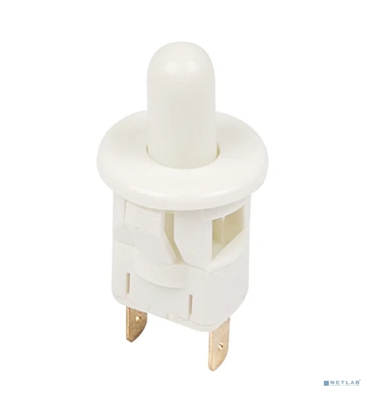 Выключатель-кнопка Rexant 250V 2.5А (2с) ON-(OFF) Б/Фикс белый (мебельная)