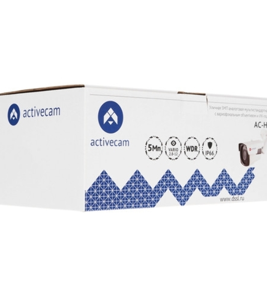 HD-видеокамера ActiveCam AC-H1D2 - 1Мп, купольная, внутренняя, объектив 2.8-12мм