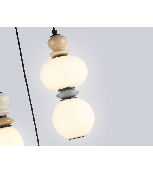Светильник Ambrella light LH53143/3 BK/WH черный/белый 19W 3000K D330*1630