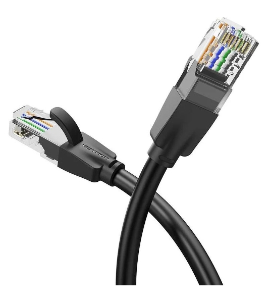 Патч-корд Vention прямой UTP cat.6, RJ45 - 10м. черный
