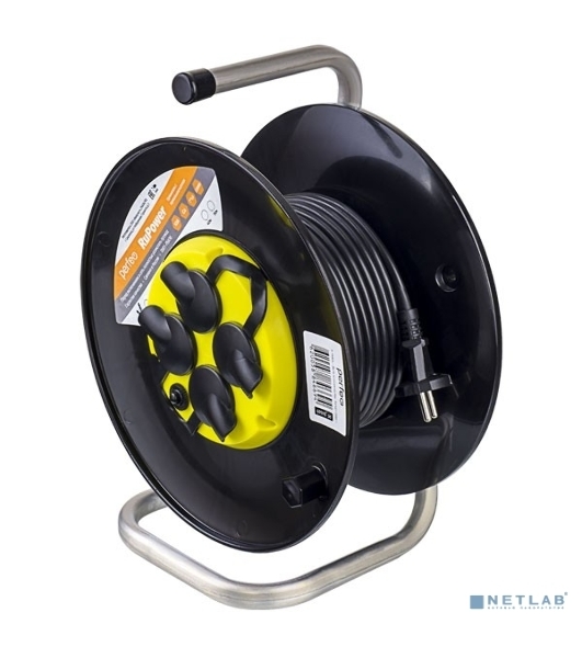 Удлинитель на катушке Perfeo без заземления 'RU POWER', PF_B4669 (20 м 4гн с т/з 10А ПВС 2х1 IP44 (РБК16))